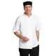 Whites Boston unisex koksbuis korte mouw wit L