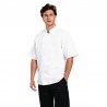 Whites Boston unisex koksbuis korte mouw wit M