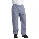 Whites Vegas unisex koksbroek blauw-wit geruit L