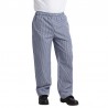 Whites Vegas unisex koksbroek blauw-wit geruit L