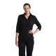 Uniform Works dames stretch shirt zwart S