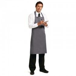 Whites halterschort polyester-katoen grijs