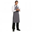 Whites halterschort polyester-katoen grijs