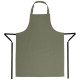 Whites halterschort polyester-katoen olijfgroen