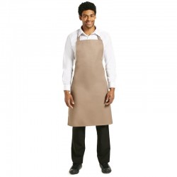 Whites halterschort polyester-katoen bruin