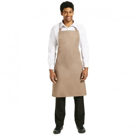 Whites halterschort polyester-katoen bruin
