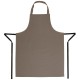 Whites halterschort polyester-katoen bruin
