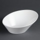 Olympia Whiteware ovale hellende kommen 22,2 x 24,6cm