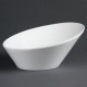 Olympia Whiteware ovale hellende kommen 22,2 x 24,6cm