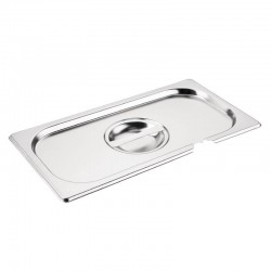 Vogue RVS deksel met lepeluitsparing GN1/3