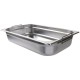 Vogue RVS GN1/1 bak met handvatten 100mm