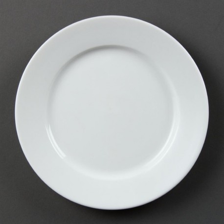 Olympia Whiteware borden met brede rand 20,2cm