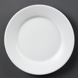 Olympia Whiteware borden met brede rand 23cm