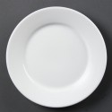 Olympia Whiteware borden met brede rand 23cm