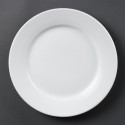 Olympia Whiteware borden met brede rand 25cm