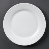 Olympia Whiteware borden met brede rand 25cm