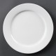 Olympia Whiteware borden met brede rand 28cm