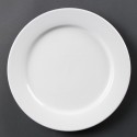 Olympia Whiteware borden met brede rand 28cm