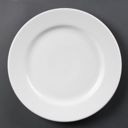 Olympia Whiteware borden met brede rand 31cm