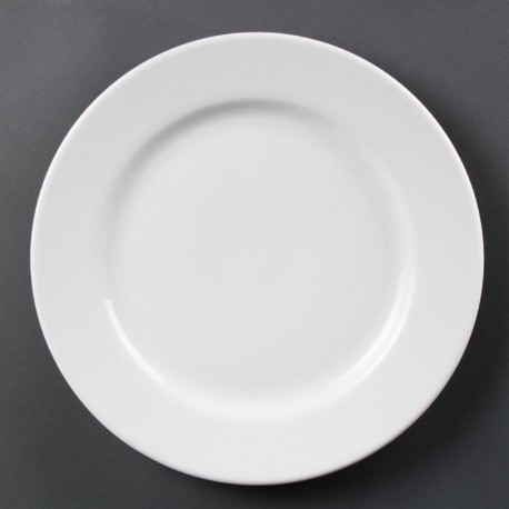 Olympia Whiteware borden met brede rand 31cm