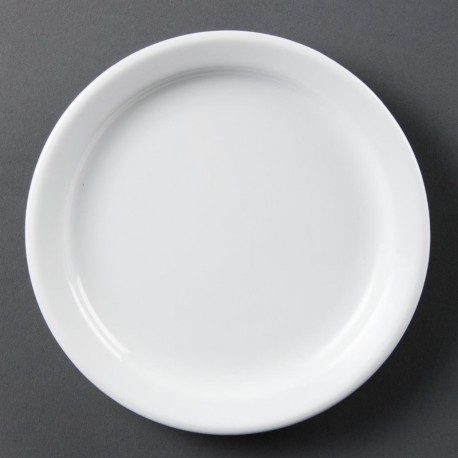 Olympia Whiteware borden met smalle rand 18cm