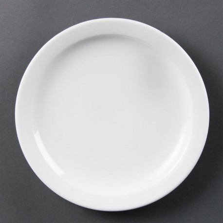Olympia Whiteware borden met smalle rand 20,2cm