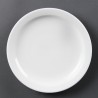 Olympia Whiteware borden met smalle rand 20,2cm