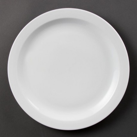 Olympia Whiteware borden met smalle rand 28cm