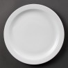 Olympia Whiteware borden met smalle rand 28cm