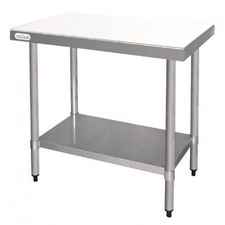 Vogue RVS snijtafel met HDPE snijplank 90cm