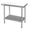 Vogue RVS snijtafel met HDPE snijplank 90cm