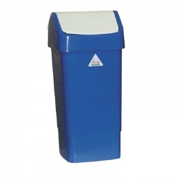 SYR afvalbak met schommeldeksel blauw