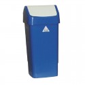 SYR afvalbak met schommeldeksel blauw
