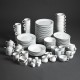 Athena Hotelware borden met brede rand 16,5cm
