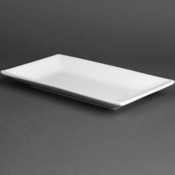 Olympia Whiteware rechthoekige serveerschalen 25 x 15cm