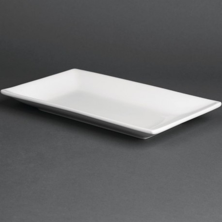 Olympia Whiteware rechthoekige serveerschalen 25 x 15cm