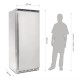 Polar RVS koeling 1-deurs 600L