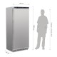 Polar professionele vriezer 1-deurs 600ltr
