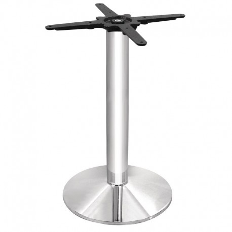 Bolero ronde verchroomde tafelpoot