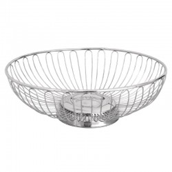 Olympia open RVS fruitschaal 25,5cm