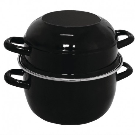 Olympia emaillen mosselpan 1kg porties