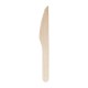 Plastico houten bestek mes 16cm