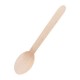 Plastico houten bestek dessertlepel 17cm