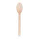 Plastico houten bestek dessertlepel 17cm