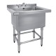 Vogue diepe RVS spoelbak 77x60cm