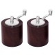 Olympia peper- en zoutmolen set donker hout 8,5cm