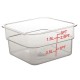 Vogue polycarbonaat voedseldoos vierkant 1,5ltr