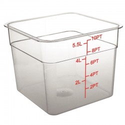 Vogue polycarbonaat voedseldoos vierkant 5,5ltr