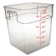 Hygiplas polycarbonaat voedseldoos vierkant 15L