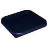 Hygiplas vierkant deksel blauw klein